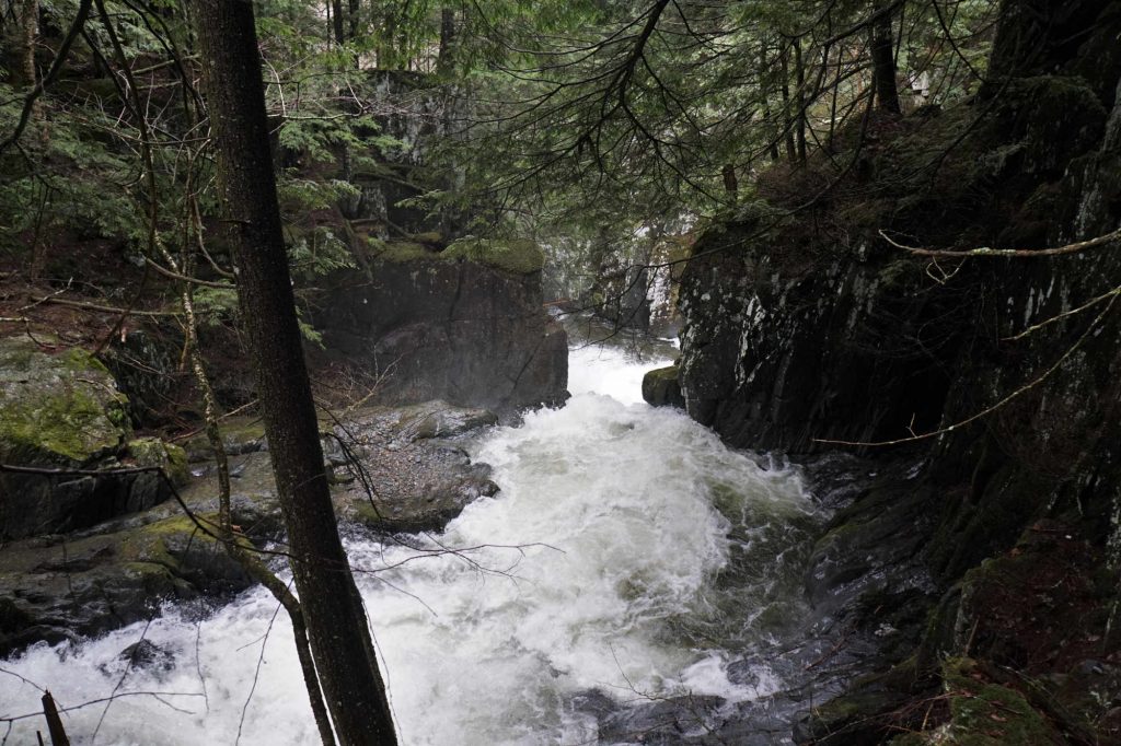 Waterfall on Flint Brook Vermont Whitewater Kayaking