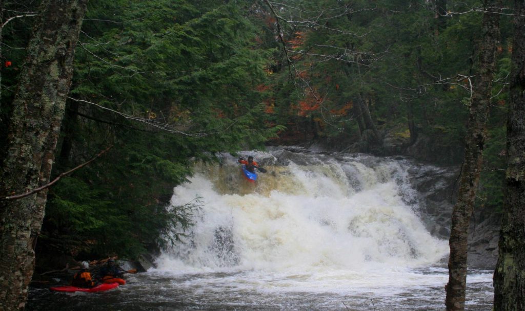Double Drop aka Pillow Fight waterfall rapid Vermont Whitewater Kayaking